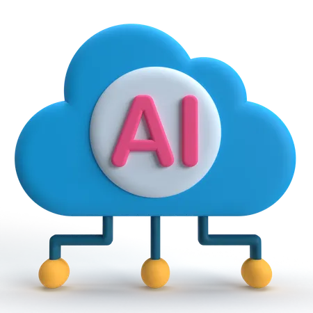 Cloud Ai  3D Icon