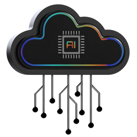 Cloud Ai  3D Icon