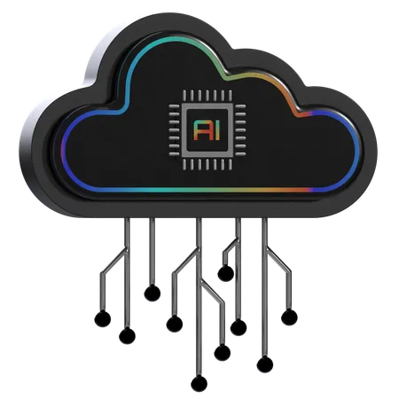 Cloud Ai  3D Icon