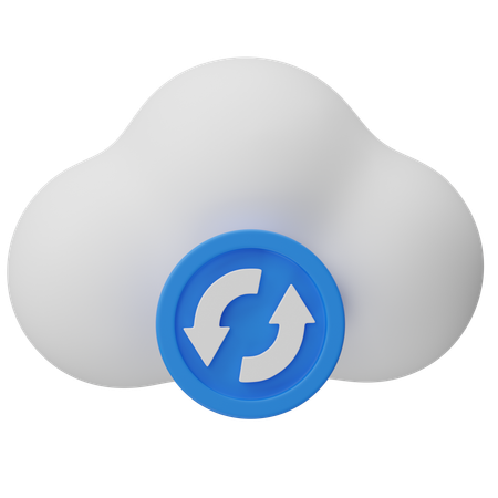 Cloud-Aktualisierung  3D Icon