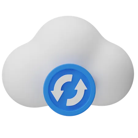 Cloud-Aktualisierung  3D Icon