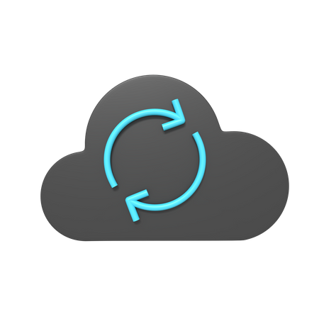 Cloud-Aktualisierung  3D Icon