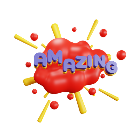 Cloud Amazing Bubble  3D Icon