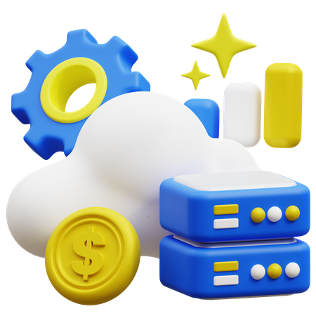 Cloud Analysis  3D Icon