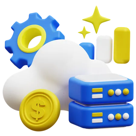 Cloud Analysis  3D Icon