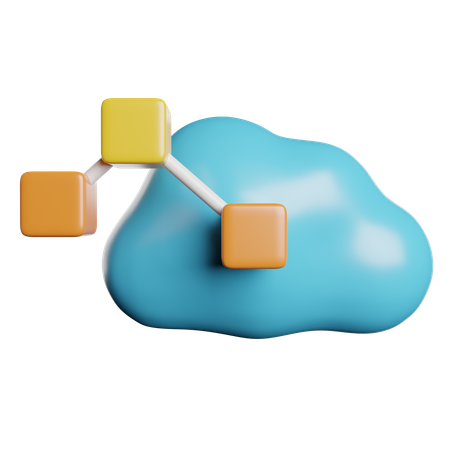 Cloud Analysis  3D Icon