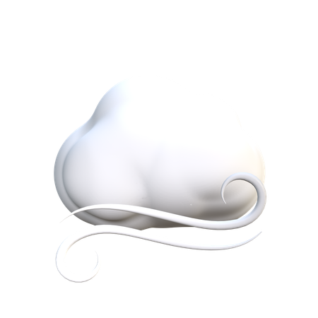 Cloud And Wind  3D Icon