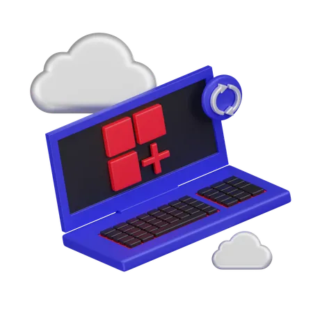 Cloud Application  3D Icon