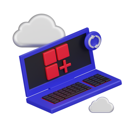 Cloud Application  3D Icon