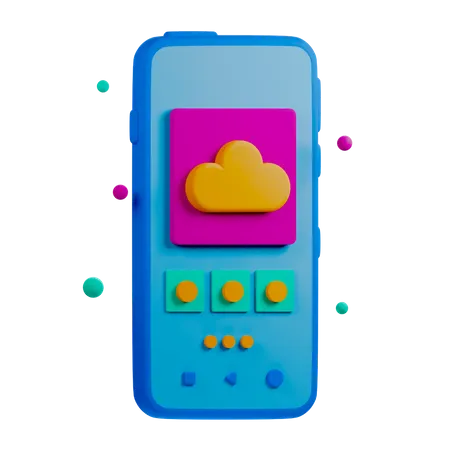 Cloud Application  3D Icon