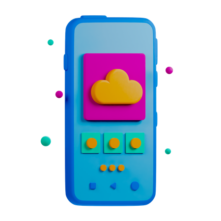 Cloud Application  3D Icon