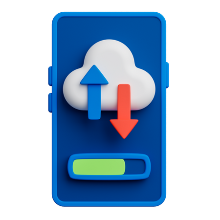Cloud Application  3D Icon