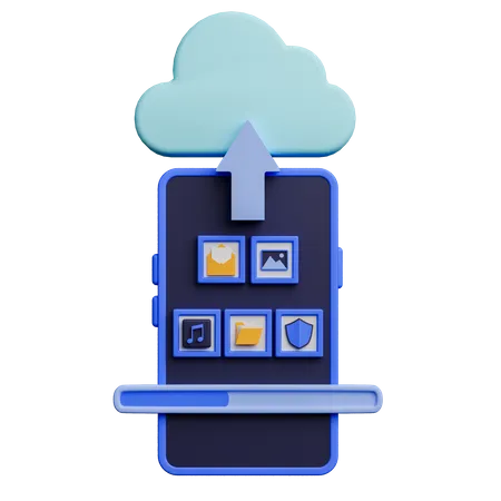 Cloud Application  3D Icon