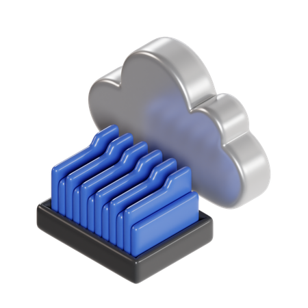 Cloud Archive  3D Icon