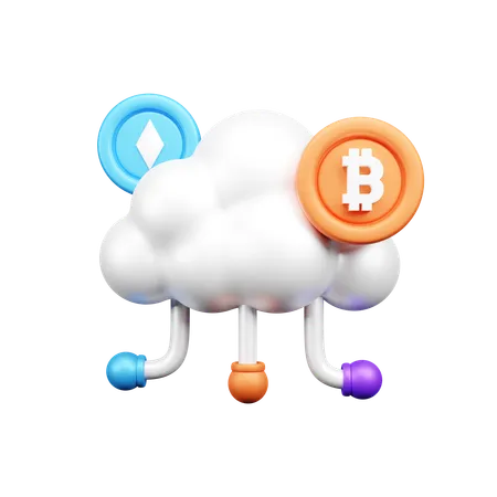 Argent en nuage  3D Icon