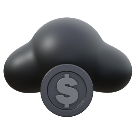 Argent en nuage  3D Icon