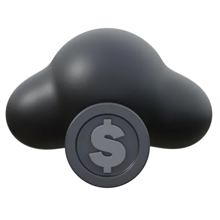 Argent en nuage  3D Icon