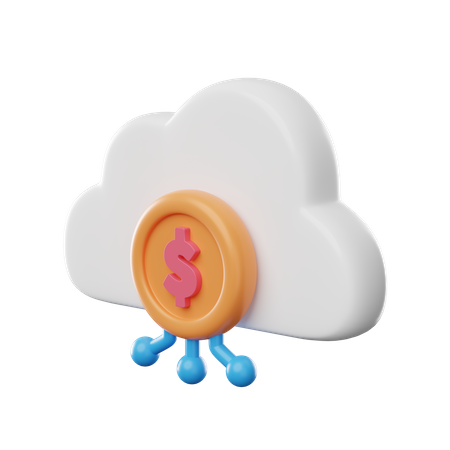 Argent en nuage  3D Icon