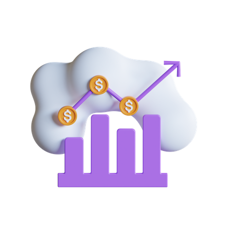 Argent en nuage  3D Icon