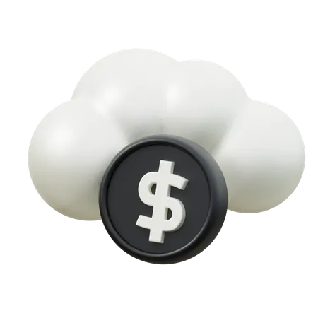 Argent en nuage  3D Icon