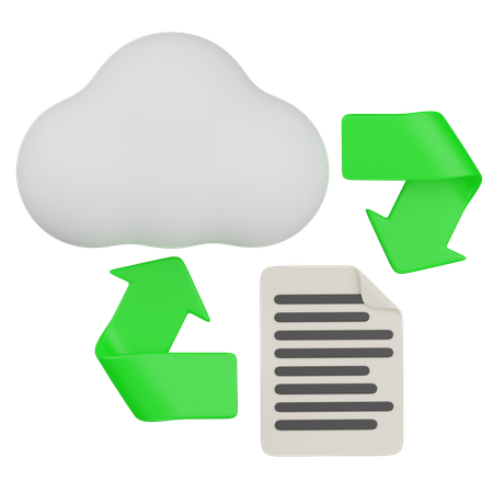 Cloud-Backup  3D Icon