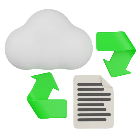 Cloud-Backup  3D Icon