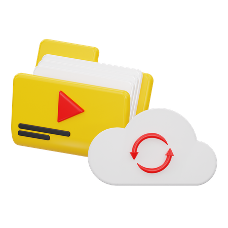 Cloud Backup  3D Icon