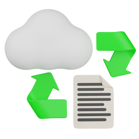 Cloud BACKUP  3D Icon