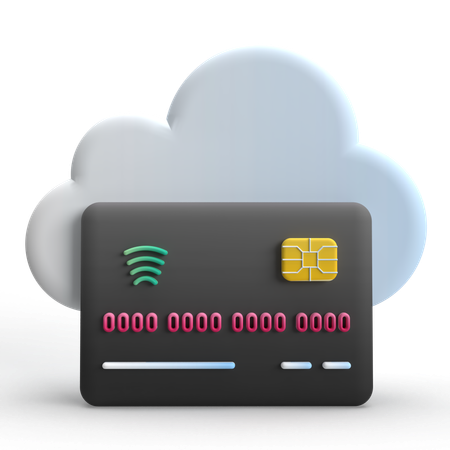 Cloud Banking  3D Icon