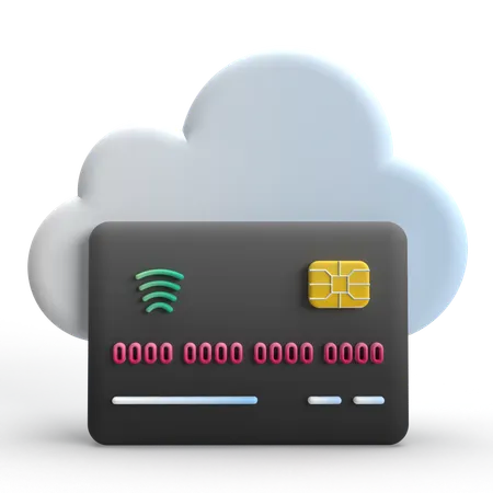 Cloud Banking  3D Icon