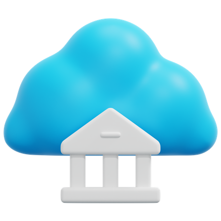 Cloud Banking  3D Icon