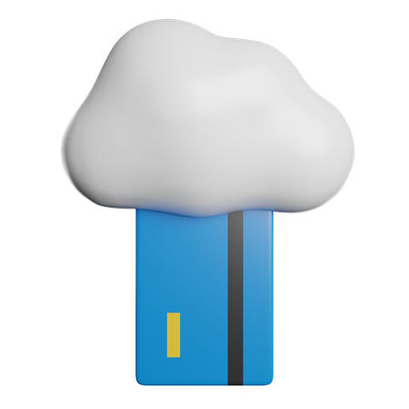 Cloud Banking Payment  3D Icon