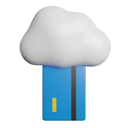 Zahlung über Cloud-Banking  3D Icon