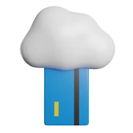 Zahlung über Cloud-Banking  3D Icon