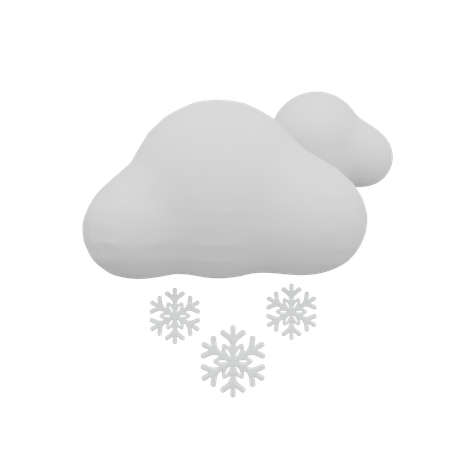 Cloud Blizzard Weather  3D Icon