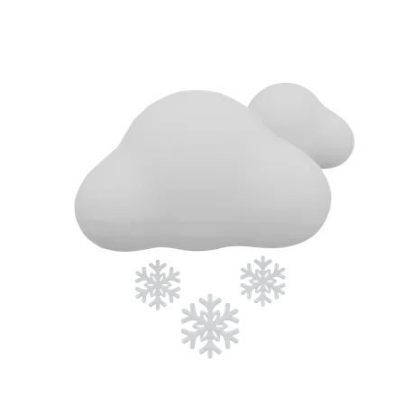 Cloud Blizzard Weather  3D Icon