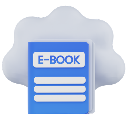 クラウドブック  3D Icon