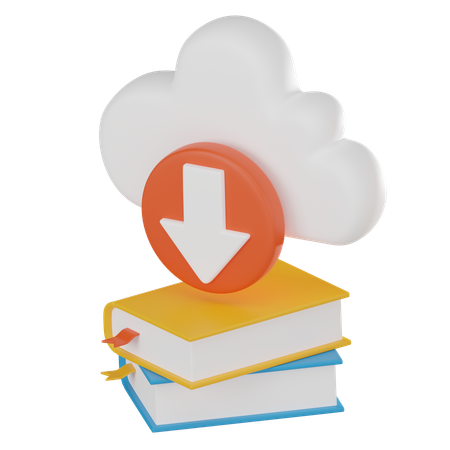 Cloud Book  3D Icon