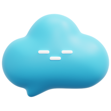 Cloud bubble  3D Icon