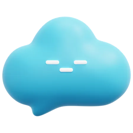 Cloud bubble  3D Icon