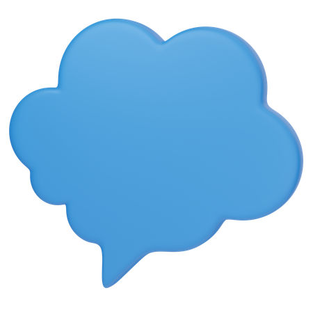 Cloud Chat  3D Icon