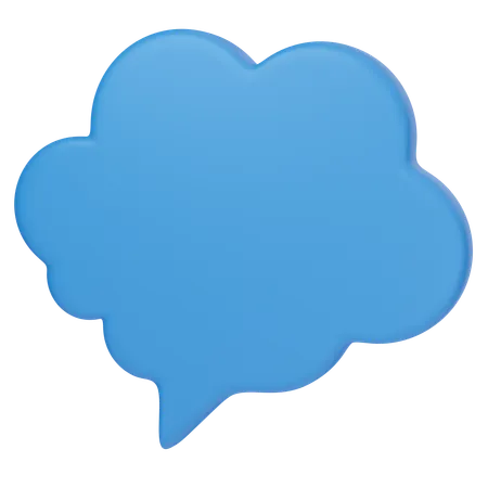 Cloud Chat  3D Icon