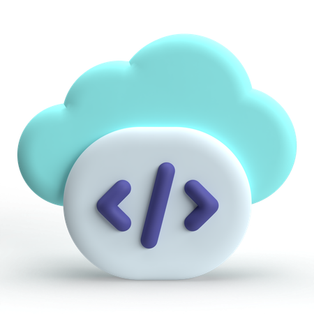 Cloud Code  3D Icon