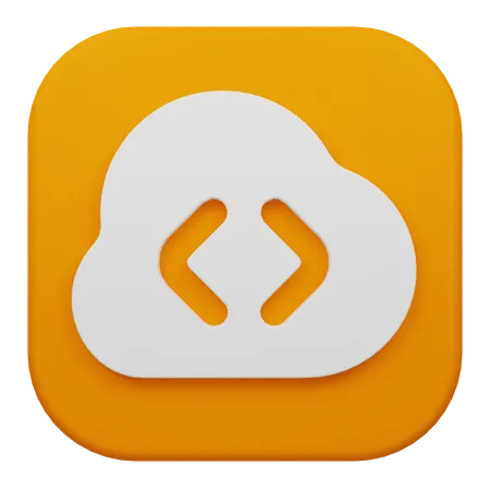 Cloud Code  3D Icon