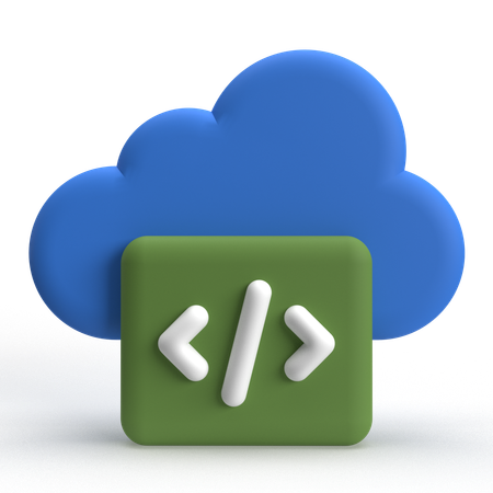 Cloud Code  3D Icon
