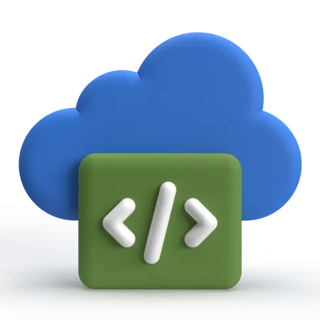 Cloud Code  3D Icon