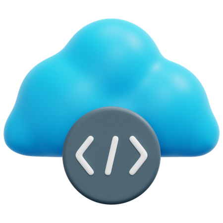 Cloud-Codierung  3D Icon