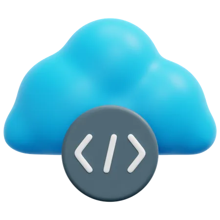 Cloud-Codierung  3D Icon