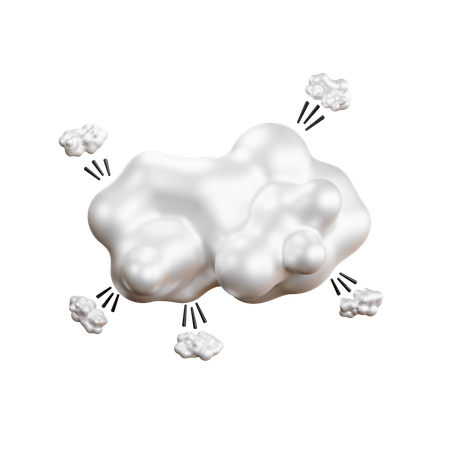 Cloud Comic Bubble  3D Icon