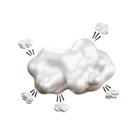 Cloud Comic Bubble  3D Icon